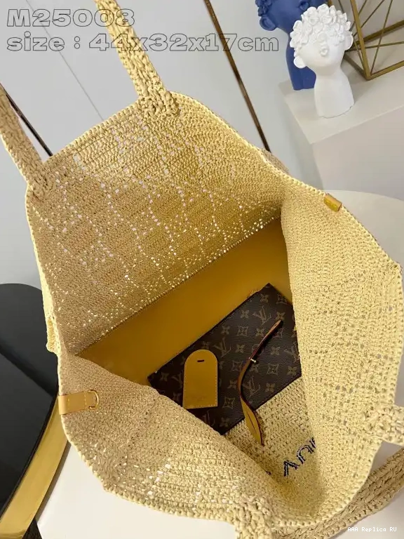 Aaa replica ru Tote LOUIS Summer Shopper MM-44*32*17CM VUITTON 0527